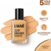 Lakmé Forever Matte , Superior Coverage, Vit E, Lightweight Foundation(Shell, 27 ml)