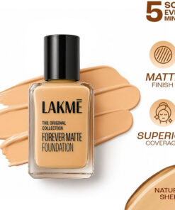 Lakmé Forever Matte , Superior Coverage, Vit E, Lightweight Foundation(Shell, 27 ml)